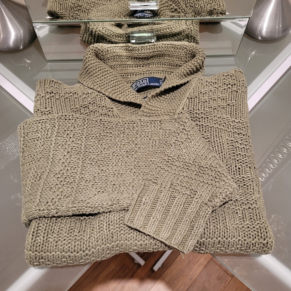 RALPH LAUREN MEN'S LINEN/SILK SWEATER SIZE S